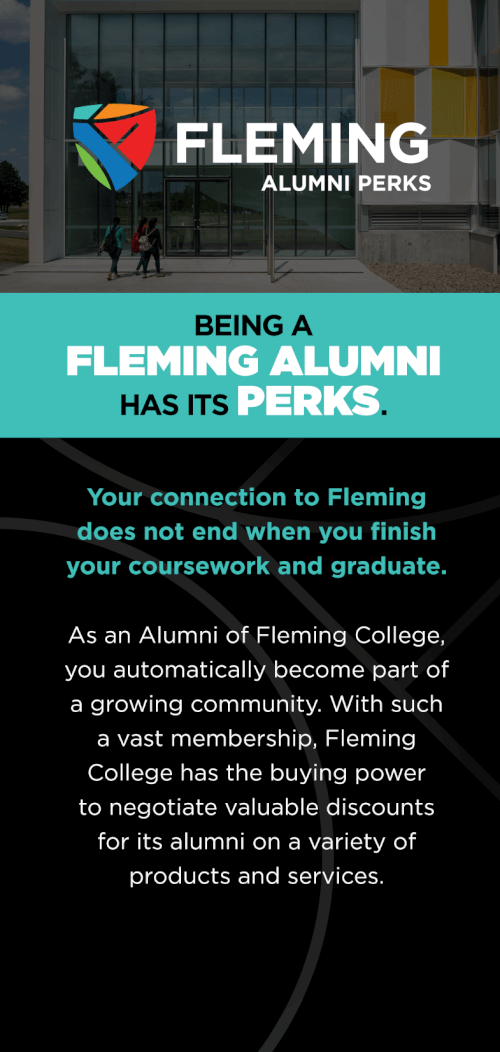 Register for your Fleming Alumni Perks Account